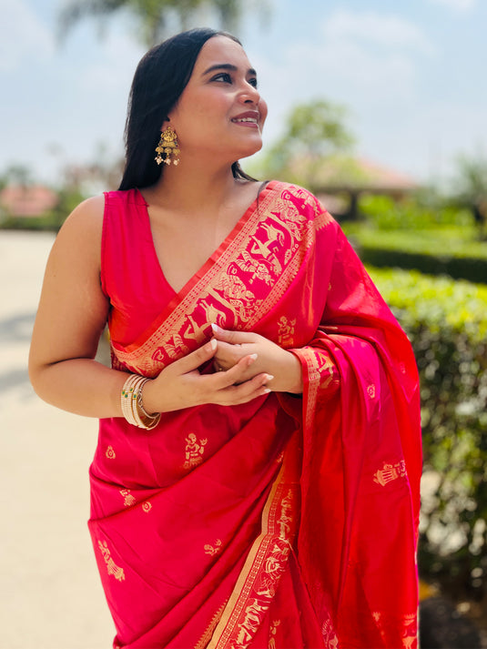 Premium Soft Silk Banarasi Silk Viscose Woven Kanjivaram Saree