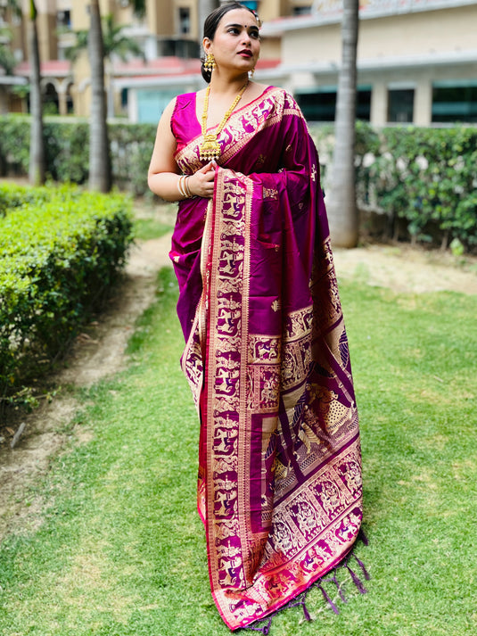 Premium Soft Silk Banarasi Silk Viscose Woven Kanjivaram Saree