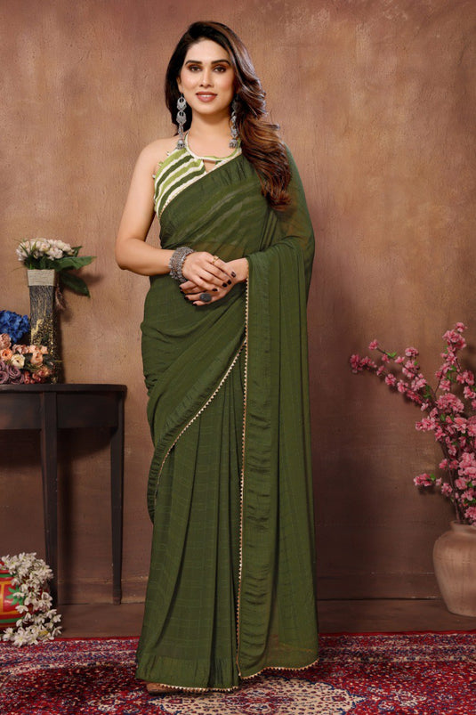 Ready to Wear Georgette Multi Color Saree