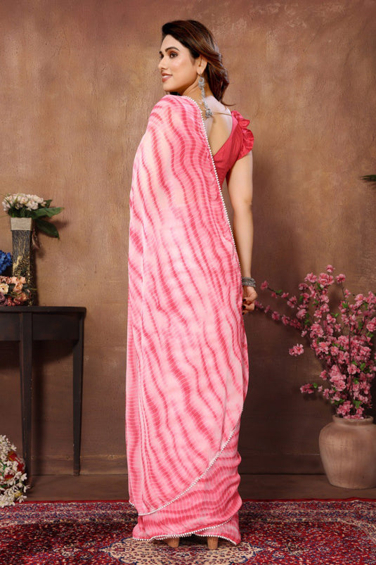 Ready to Wear Georgette Multi Color Saree