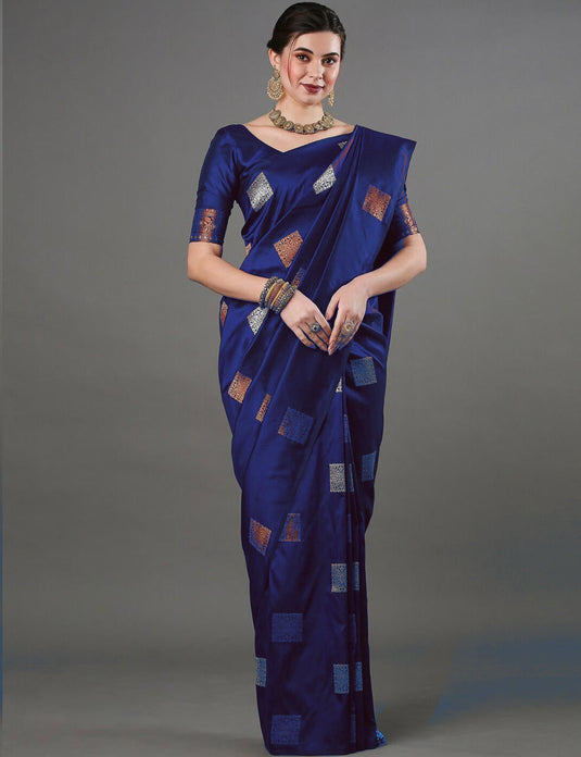 Villagius Harmony Hues Jacquard Banarasi Silk