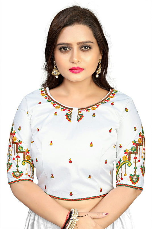 Villagius Traditional Looks White Blouse