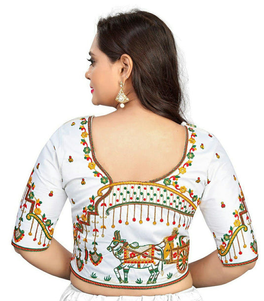 Villagius Traditional Looks White Blouse