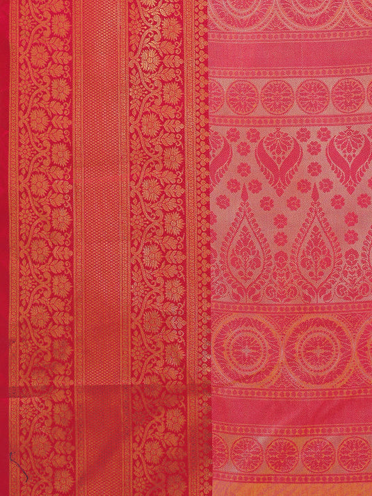 Villagius Jaccard Jaccard Embellished Zari Work Partywear Cotton Silk Beige Colour Kanta_Chiku Saree