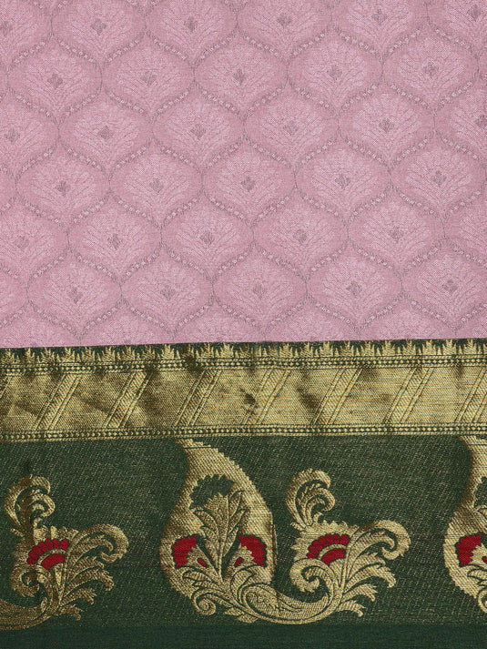Villagius Jaccard Jaccard Embellished Zari Work Partywear Cotton Silk Gajari Colour Nithya2_Gajari Saree